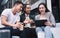 A great tool to enhance team collaboration. a group of young businesspeople using a digital tablet during a meeting at a