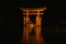 Great torii at night, Miyajima