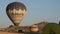 The great tourist attraction of Cappadocia - balloon flight. Cap. Hill, beauty.