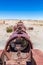 Great Train Graveyard or steam locomotives cemetery at Uyuni, Bolivia