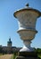 Great vase in the gardens of the castle of Charlottenburg to Berlin in Germany.