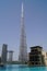 Great view of Dubai city from the water. United Arab Emirates.