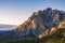 Great view of the National Park Dolomites Dolomiti, famous loc