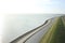 Great view from Plompe Toren in Koudekerke near the coast of the North Sea in the Netherlands