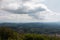 Great view to the surrounding scenery high from Pantokrator mountain in Corfu, Greece