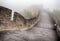 The Great Wall Badaling section with clouds and mist, Beijing, China