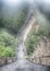 The Great Wall Badaling section with clouds and mist, Beijing, China