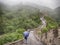 The Great Wall Badaling section with clouds and mist, Beijing, China