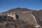 great wall of china with blue sky is famous landmark of china. beijing city, china