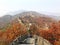 The great wall of China at Mutianyu section of the mountains.