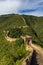 Great Wall of China, in the Mutianyu village, one of remote parts of the Great Wall near Beijing