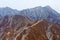 The Great Wall of China in snow