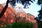 The great wall and colorful sandstone formations at Zion National Park, Utah, USA