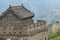 The Great Wall watchtower with traditional tile roof