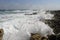 Great waves on Cozumel beach