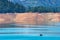 Great western drought -- a shrinking Shasta Lake in Northern California