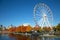 Great wheel of Montreal during fall season