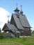 The great wooden church of karelians in the midland of Russia