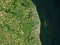 Great Yarmouth, England - Great Britain. Low-res satellite. No l