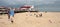 GREAT YARMOUTH, NORFOLK/UK - AUGUST 6 : Families enjoying a day