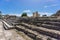 The Greater Propylaia monumental gateway in Greek architecture in archaeological site of Eleusis Eleusina in Attica Greece