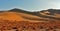 The greater sandy dune Eureka on sunrise