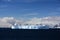 Greater Tabular iceberg swimming in the Marguerite Bay, Antarctica, Antarctic Peninsula.