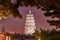 The Greater Wild Goose Pagoda at night