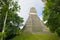 The greatest and most famous pyramid of the Mayan empire in Tikal, Guatemala