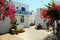 Greece, Antiparos island, street view in the main town