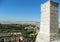 Greece, Athens, Acropolis, city view from the temple of Nika Apteros