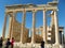 Greece, Athens, Acropolis, colonnade the temple of Erechteion