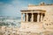 Greece, Athens, August 2016, The Acropolis of Athens, ancient citadel located on an extremely rocky outcrop above the city of Athe