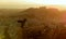 Greece, Athens, Mount Lycabettus, view of the evening city from the Mount Lycabettus