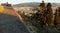 Greece, Athens, Mount Lycabettus, view of the evening city from the Mount Lycabettus