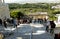 Greece, Athens, Nika Apteros temple, descent from the Acropolis and a view of the city