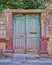 Greece, Chios island, vintage house entrance