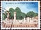 GREECE - CIRCA 1967: A stamp printed in Greece shows temple of Hera ruins, Olympia, circa 1967.