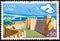 GREECE - CIRCA 1976: A stamp printed in Greece from the `Tourist Publicity` issue shows Lesbos island, circa 1976.