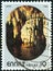 GREECE - CIRCA 1980: A stamp printed in Greece from the `Castles, Caves and Bridges` issue shows Diros cave, Mani, circa 1980.
