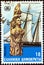 GREECE - CIRCA 1983: A stamp printed in Greece shows topsail schooner from Sphakia, Crete, circa 1983.