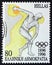 GREECE - CIRCA 1996: A stamp printed in Greece from the `Modern Olympic games centenary` issue shows discus throw, circa 1996.