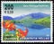 GREECE - CIRCA 2001: stamp shows Firelily (Lilium martagon), Plastira Lake, Karditsa