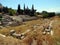 Greece, Corinth,the remains of an ancient amphitheater