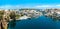 Greece Crete Agios Nikolaos lake panorama, harbour from the high