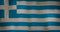 Greece flag fabric texture waving in the wind.