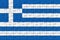 Greece Flag Jigsaw Puzzle, 3d illustration