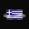 Greece flag Ribbon banner design