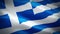 Greece flag video waving in wind. Realistic Greek Flag background. Greece Flag Looping Closeup 1080p Full HD 1920X1080 footage. Gr