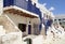 Greece - Folegandros. Blue balconies - village houses.